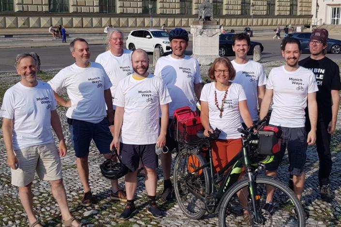 Team MunichWays auf der Critical Mass im Juli 2021