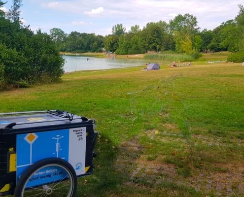 Karlssee mit MunichWays Anhänger
