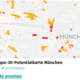 Kartenausschnitt mit etext aus der uMap Vorschau Tempo-30-Potentialkarte-München