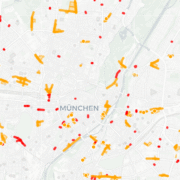 Kartenausschnitt Tempo-30-Potentialkarte-München
