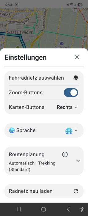 App-Einstellungen-V3.1 Screen shot MunichWays App Einstellungen-V3.1