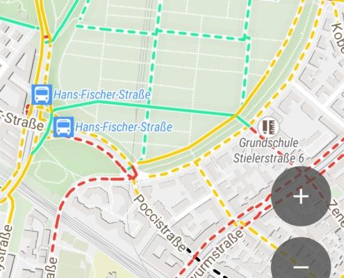 App-Startbildschirm-V3.1 Screen shot MunichWays App Startbildschirm-V3.1