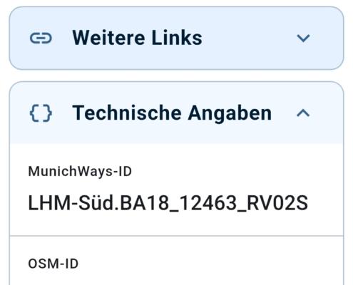 App-Strecke.Technische-Details-V3.1 Screen shot MunichWays App Streckendetails-V3.1